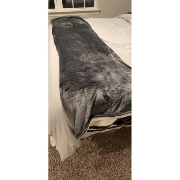 90x90 Inches Grey Utopia Bedding Sherpa Blanket - Picture 12 of 14